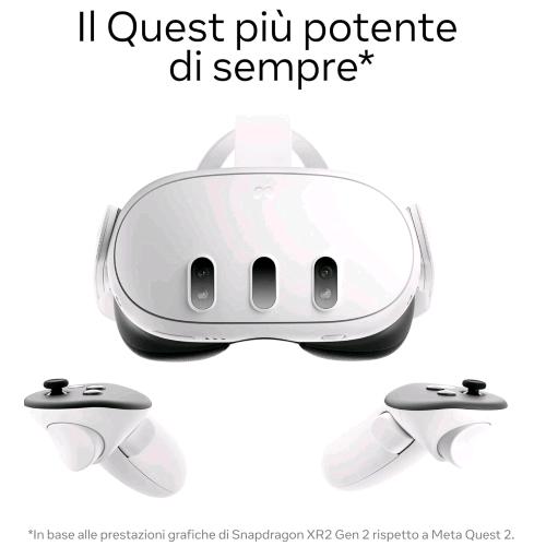 META QUEST 3 512GB REALTA' MISTA RIVOLUZIONARIA PRESTAZIONI POTENTI BUNDLE CON 2 CONTROLLER 0815820024101