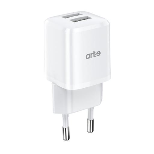 Caricabatteria da rete bianco doppia USB serie Rapid 6931474750662