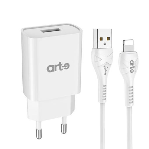 Caricabatteria da rete 2.1A usb A serie Trendy con cavo lightning 9331926917204