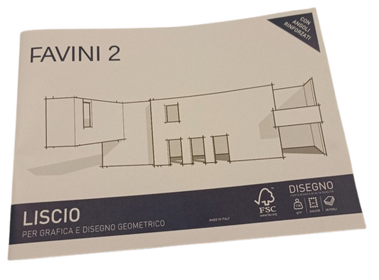 Album Favini 2 - 33x48cm - 110gr - 10 fogli - liscio - Favini 8007057370003