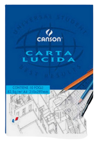 Blocco carta lucida 210x297mm 10 fogli 80gr Canson 8032611901300