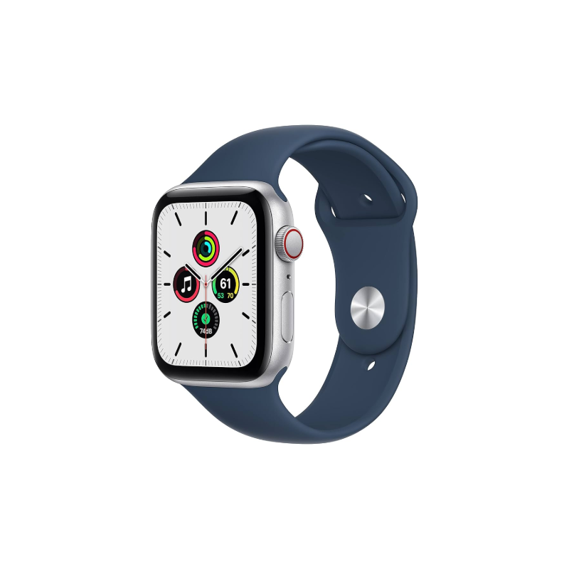 APPLE WATCH SE 2ND GEN. 44mm GPS Cassa Silver, Cinturino Sport Blue M/L