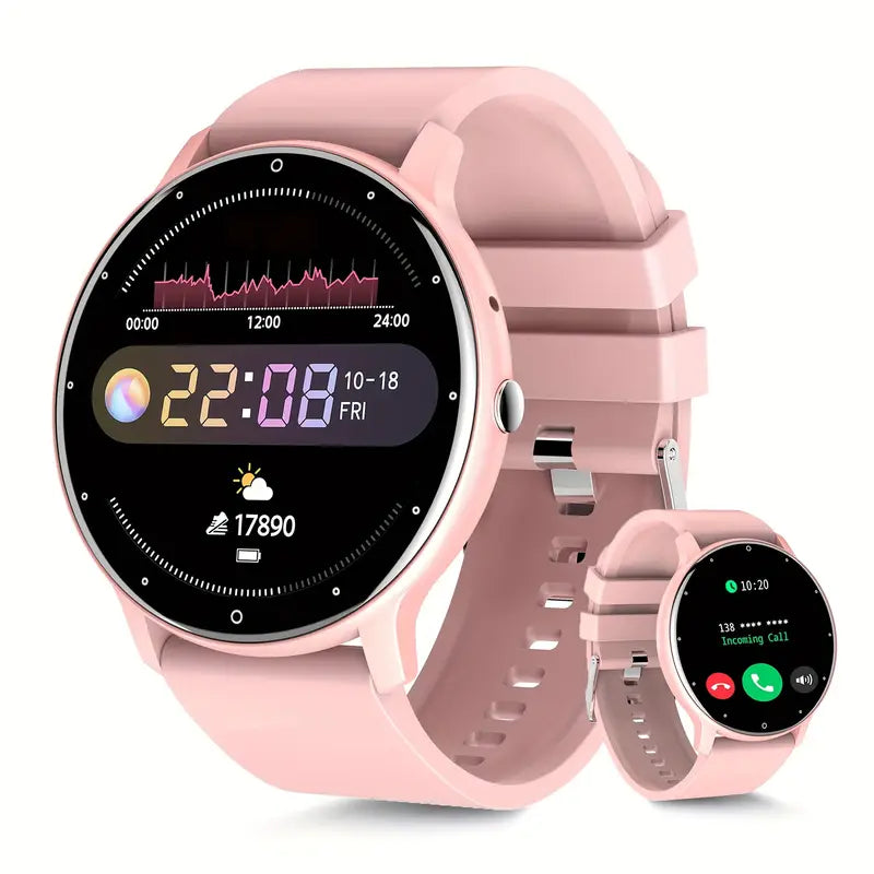 Smartwatch PEJE con Display HD da 3.25cm,, Chiamate Wireless, Controllo Remoto della Fotocamera, Tracker Fitness, Modalità Sportive Multiple & Notifiche di Messaggi, PEJE