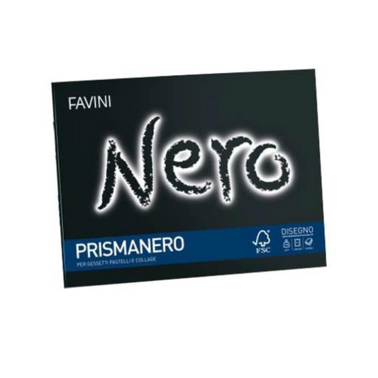 Album Prismanero 10Fg 128Gr 24X33Cm Monoruvido Favini 8007057209112